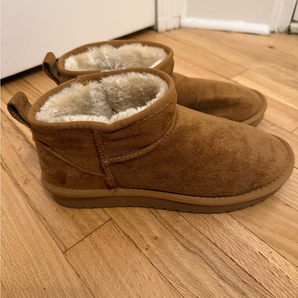 Brown suede booties - Picture 5 of 6